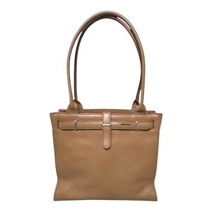 Preston & York leather Tan shoulder bag travel tote purse